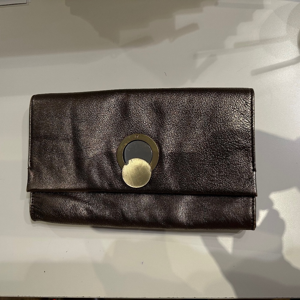 Diane Von Furstenberg Gold/Silver Clutch